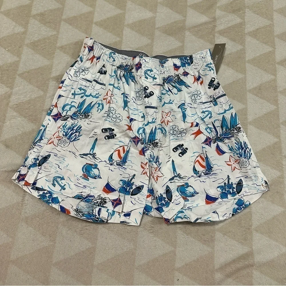 J crew printed boxers boat seashell lighthouse print